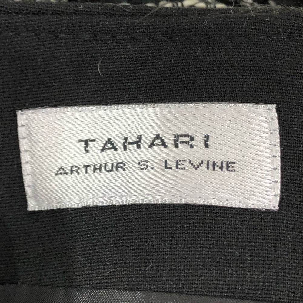 Tahari Boucle Metallic Print Skirt Size 4 - Picture 4 of 7